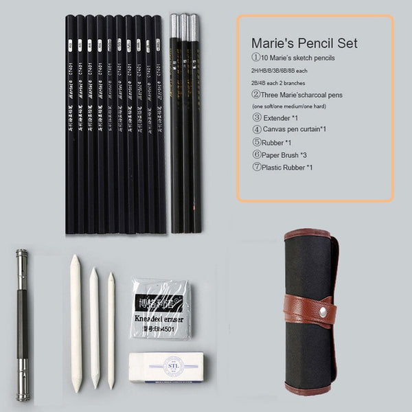 Marie's sketch pencil set sketch pen drawing pencil set