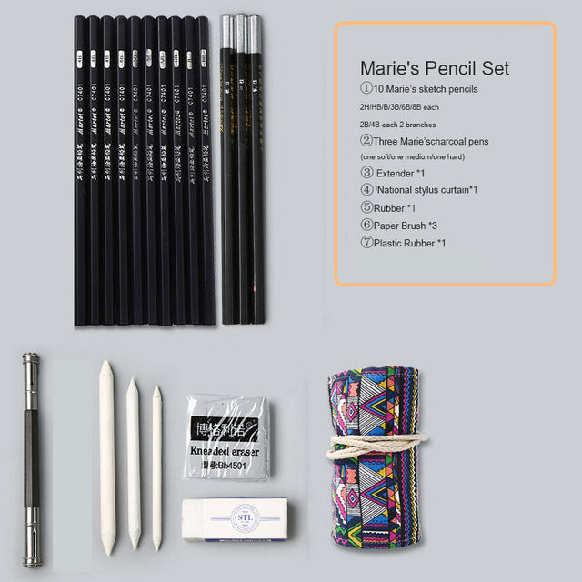 Marie's sketch pencil set sketch pen drawing pencil set